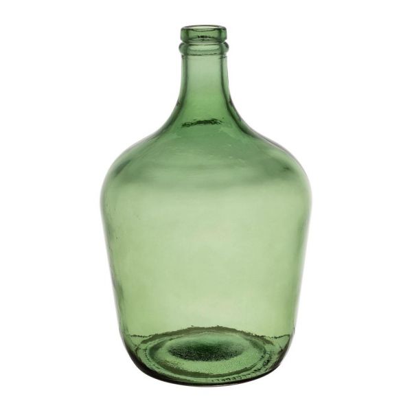 VASE COMETE GREEN D17XH32CM RECYCLED GLASS