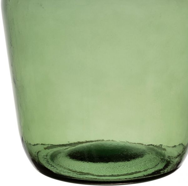 VASE COMETE GREEN D17XH32CM RECYCLED GLASS