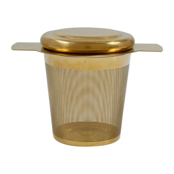 UNIVERSAL TEA INFUSER BOX GOLD H7 STAINLESS STEEL