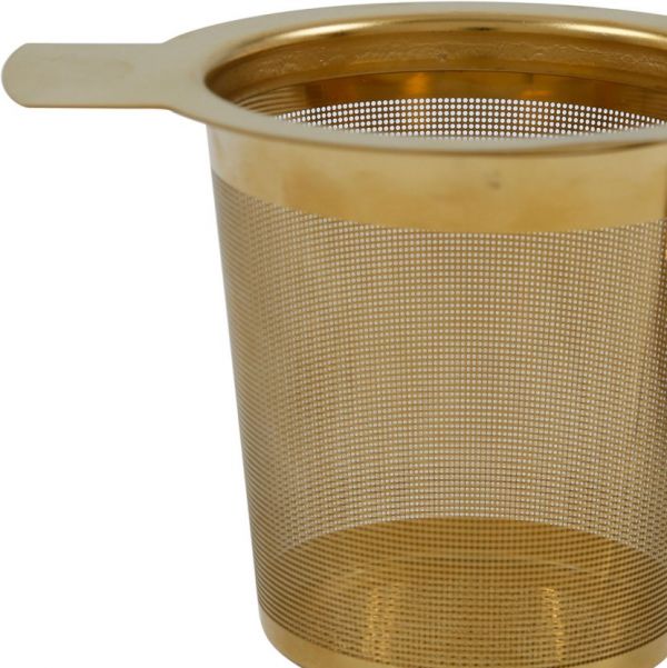 UNIVERSAL TEA INFUSER BOX GOLD H7 STAINLESS STEEL