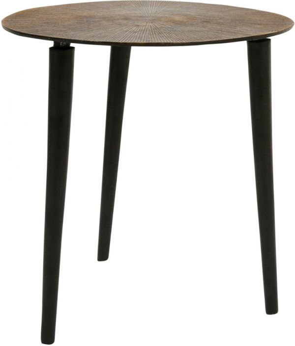 COFFEE TABLE X2 SOLOR GOLDEN BROWN D49/42 ALU+IRON