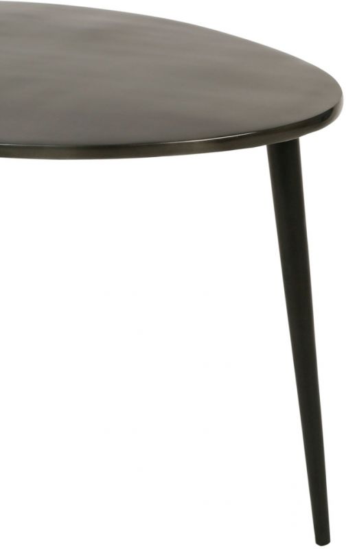 Комплект кофейных столиков 2 шт BRONZE черный H46.5/41.5CM металл