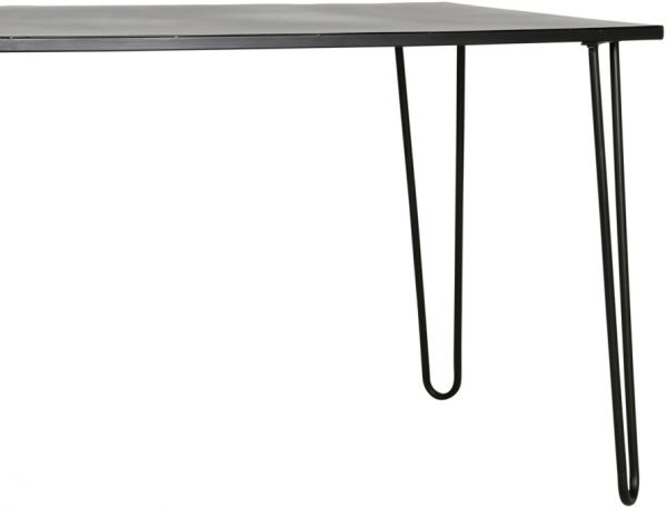 TABLE SEVENT'S BLACK 119X76XH77CM IRON