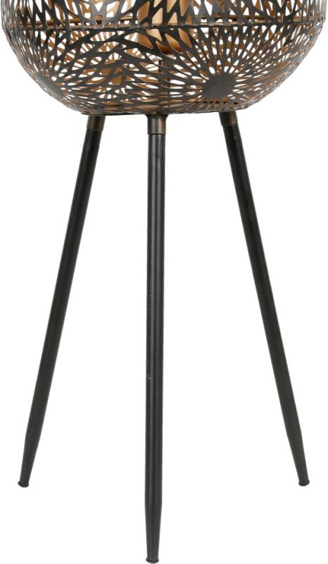 STANDING LAMP ROSALIE BLACK+GOLD D23.5XH55 IRON