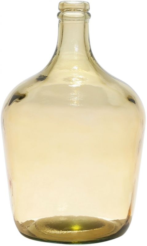 Ваза бутылка COMETE янтарный D18XH30CM переработанное стекло