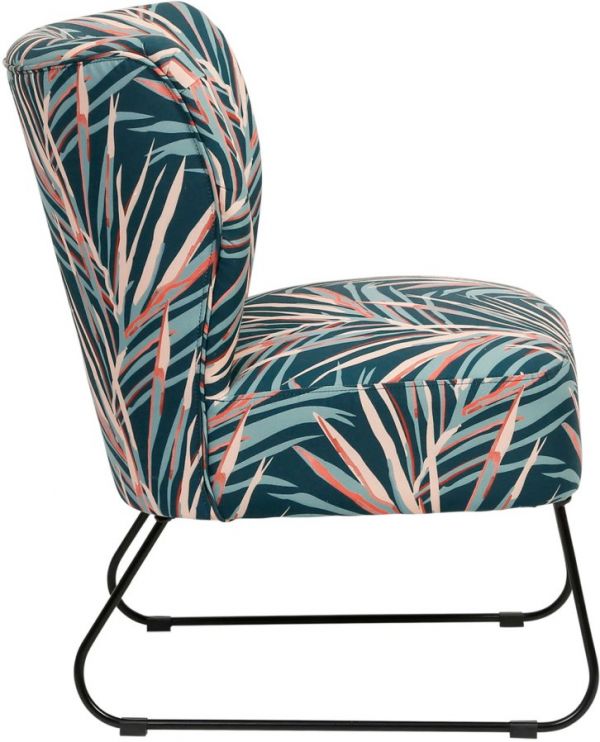 ARMCHAIR TROPICART EMERALD 62X63H78 POLYESTER+IRON