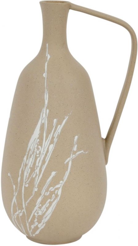 VASE TERRE BOHE NATURAL D16XH30CM STONEWARE