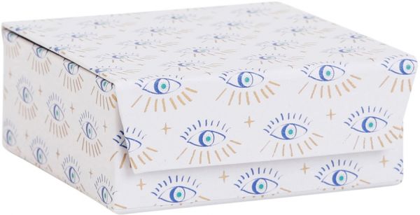 JEWELLERY BOX VISIONNARY INDIGO 10X10XH5CM COTTON