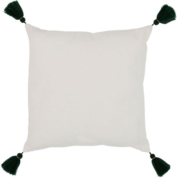 EMBROIDERED CUSHION COVER AMORE WHITE 45X45 COTTON