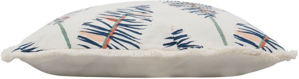 EMBROID CUSHION COVER TROPIC'ART BLUE 45X45 COTTON