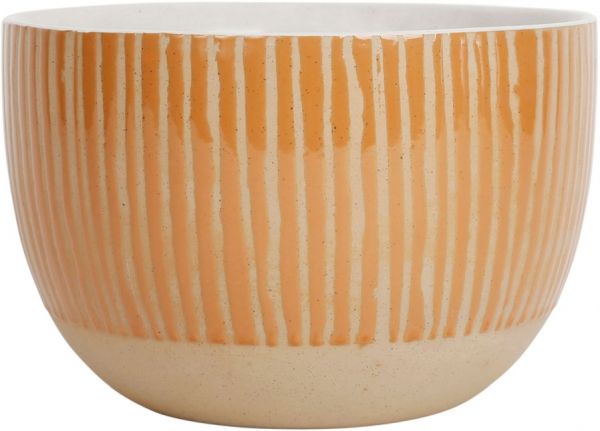 SALAD BOWL COURBA TERRACOTTA D20.5XH13.5 STONEWARE