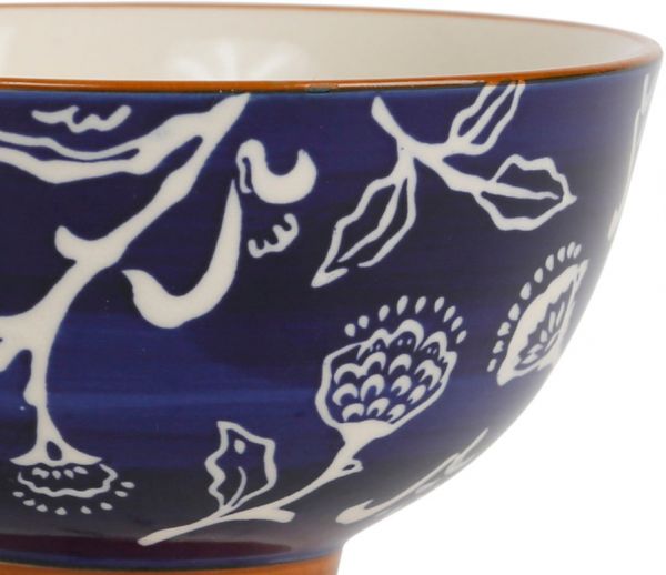 BOWL X2 ETERRA INDIGO+WHITE 30CL STONEWARE