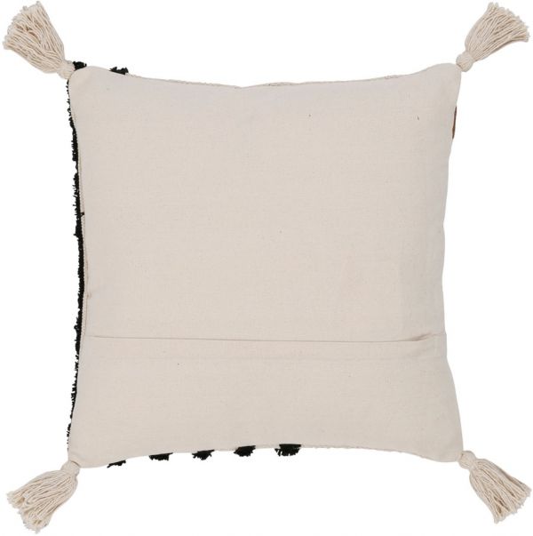 CUSHION COVER COURBA TERRACOTTA+BLACK 45X45 COTTON