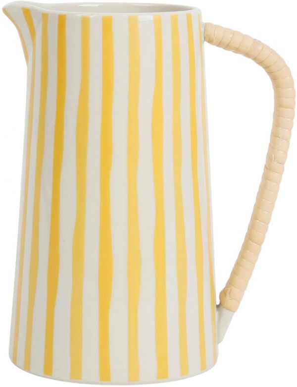 JUG AMORE YELLOW 80CL-14X9.5XH17CM STONEWARE