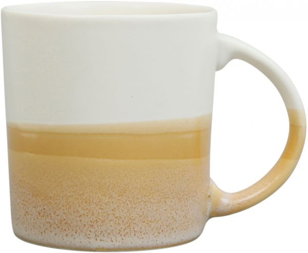 MUG EARTH NOTES NUDE+WHITE 35CL-D8.5H9.5 PORCELAIN