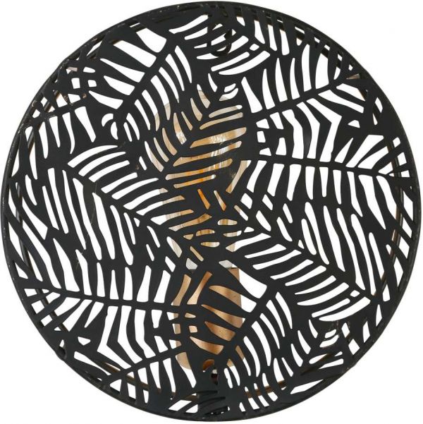 WALL LAMP PALMIER BLACK+GOLD D25X11CM-E27 IRON