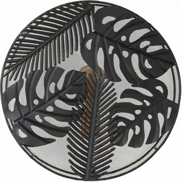 WALL LAMP TROPIC'ART BLACK+GOLD D40X11CM-E27 IRON