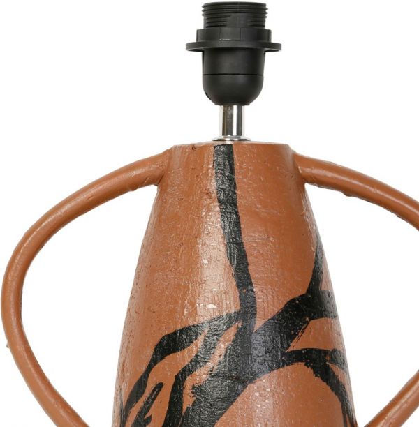 PIED LAMPE ETERRA TERRACOTTA 28X16XH26CM-E27-1.8M