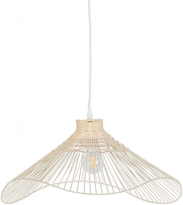 CEILING LAMP FERLINE CREAM D50XH22-E27 IRON+RATTAN