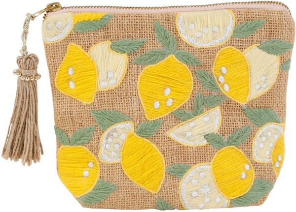 POCHETTE RETRO SUM NAT+JAUNE