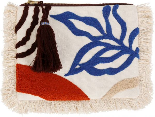 POCHETTE ETERRA CREME+INDIGO