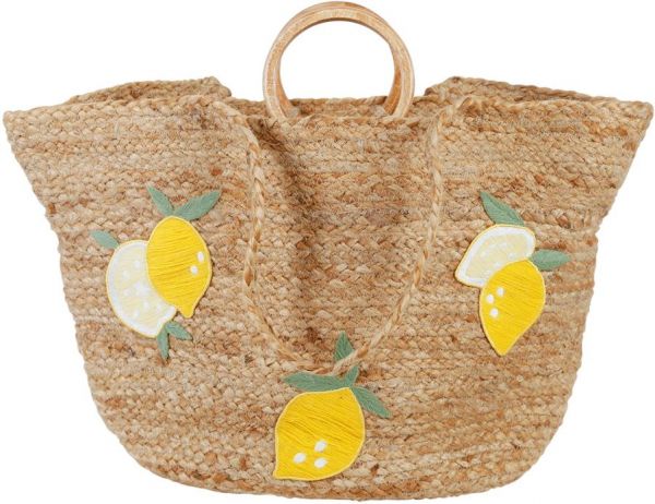 SAC RETRO SUMM NATUREL+JAUNE