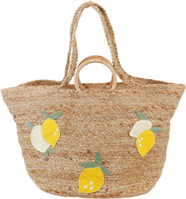 SAC RETRO SUMM NATUREL+JAUNE