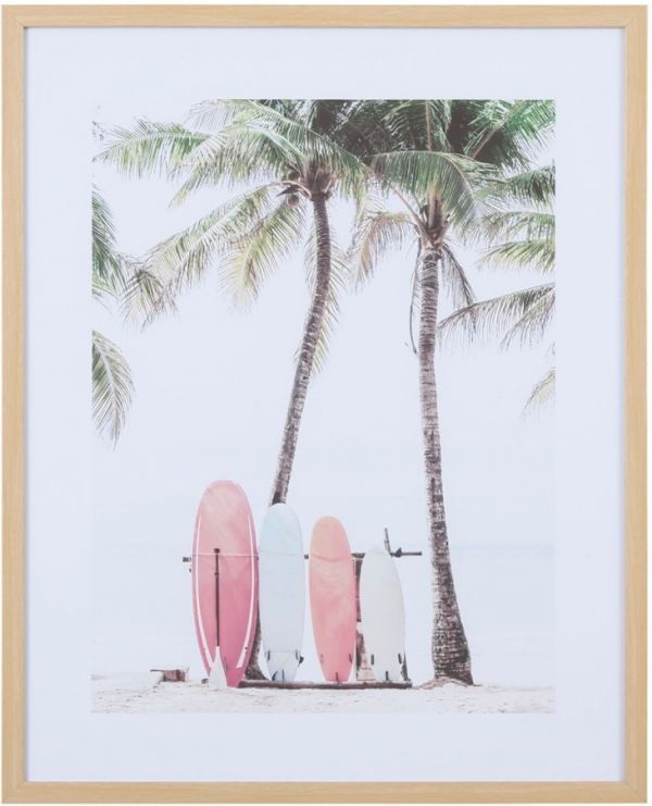 Постер в раме SURF пастельные тона 42