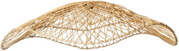 N/ELECT CEILING LAMP BRASIL NAT D75H23 RATTAN+IRON