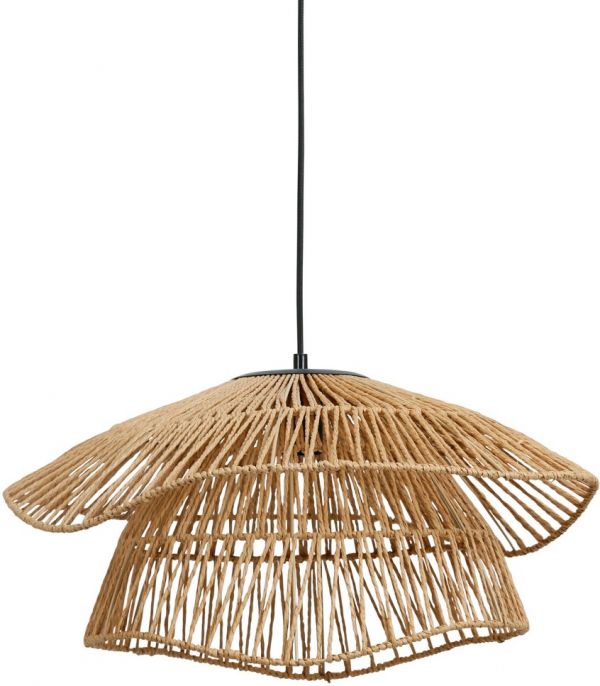 CEILING LAMP CALYP NAT D50XH25.5CM IRON+PAPER ROPE