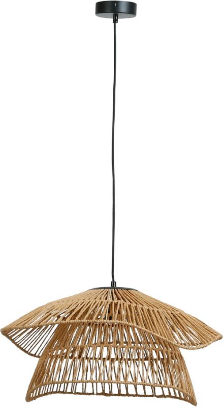 CEILING LAMP CALYP NAT D50XH25.5CM IRON+PAPER ROPE