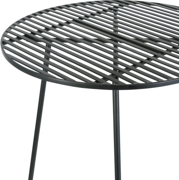 BAR TABLE PALMCHIK BLACK D60XH109CM IRON