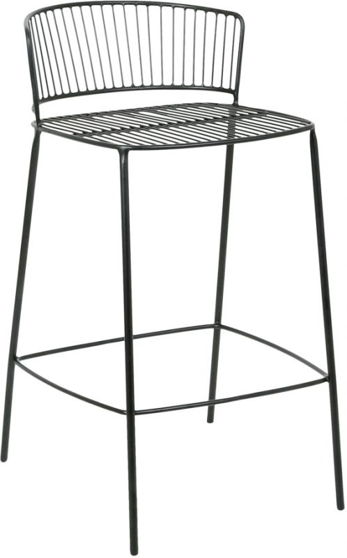 BAR CHAIR PALMCHIK BLACK 49X55XH94-ASSISE H75 IRON