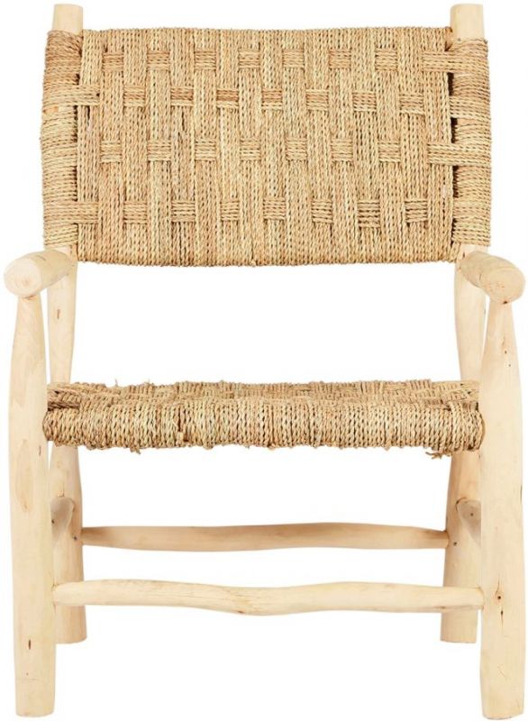 ARMCHAIR OSIER NATURAL 65X57XH95CM WOOD+WICKER