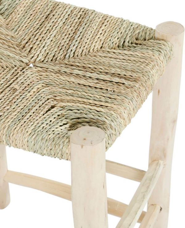 STOOL OSIER NATURAL 34X34XH46.5CM WOOD+WICKER