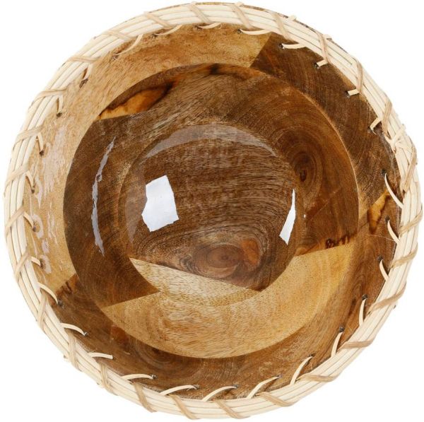 CUP EARTH NATURAL D24XH12CM MANGO WOOD