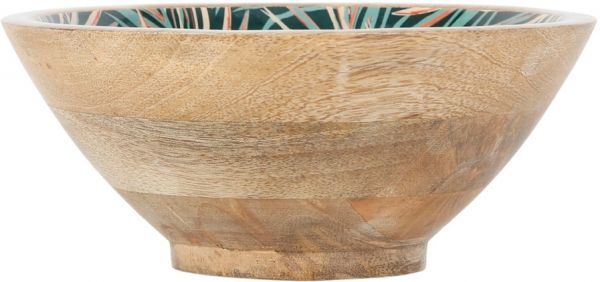 CUP X2 TROPIC'ART EMERALD D28+D17XH7CM MANGO WOOD