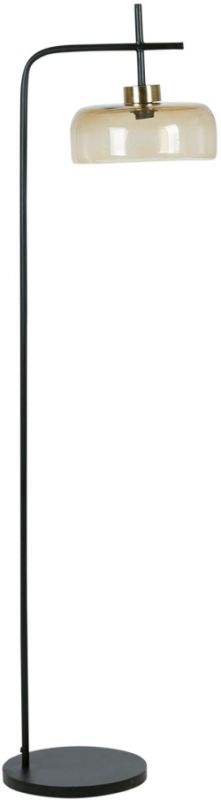 FLOOR LAMP COURBA BLACK+AM 40X34XH166CM IRON+GLASS