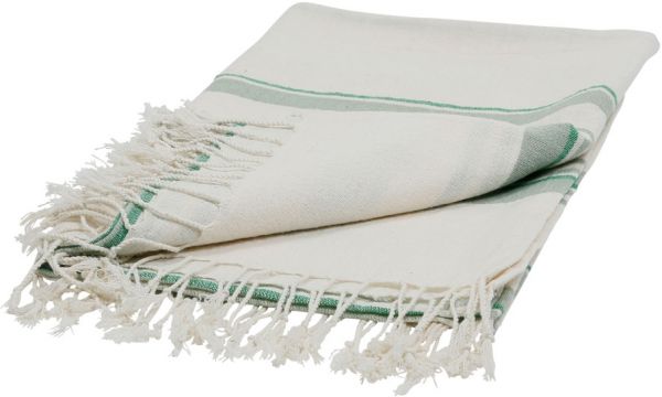 BEACH TOWEL RET-SUMMER CREAM+GREEN 188X108 COTTON