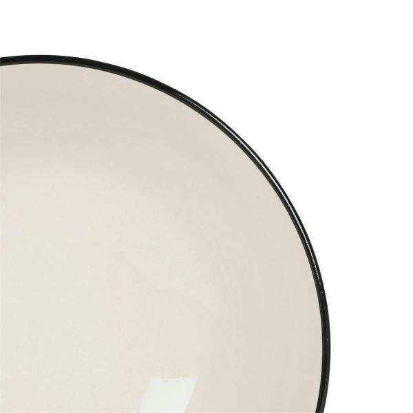 Салатник LIGNE черный, белый D23XH10CM керамика, Cote Table